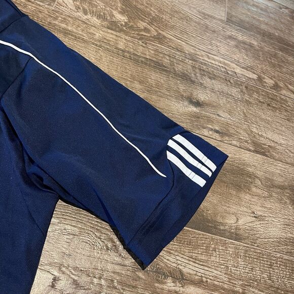 Adidas Golf Polo Shirt Men's XL Blue Climalite Stretch Short Sleeve Rugby Collar - Picture 5 of 13